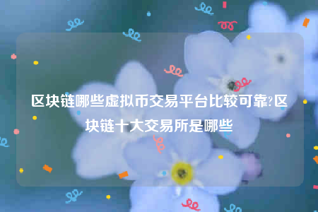 虚拟币和区块链(虚拟币和区块链有啥区别)
